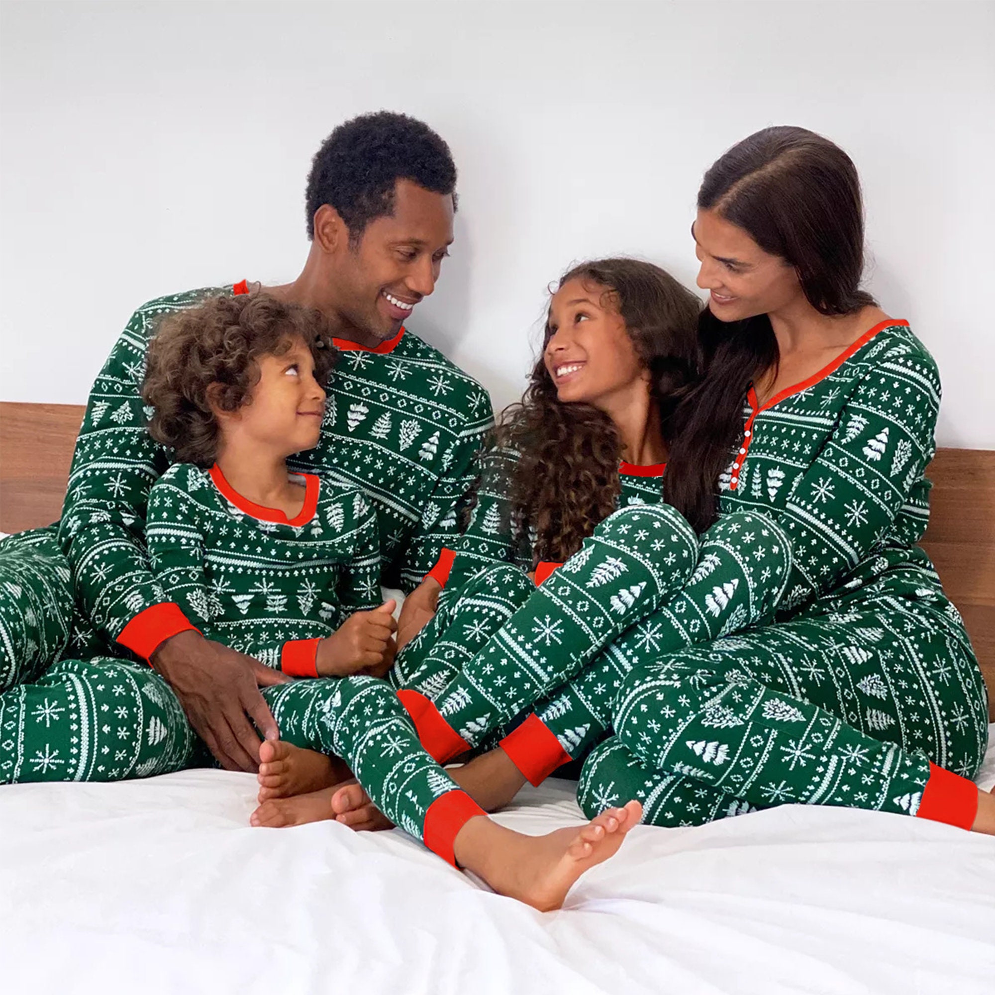 matching plus size family pajamas