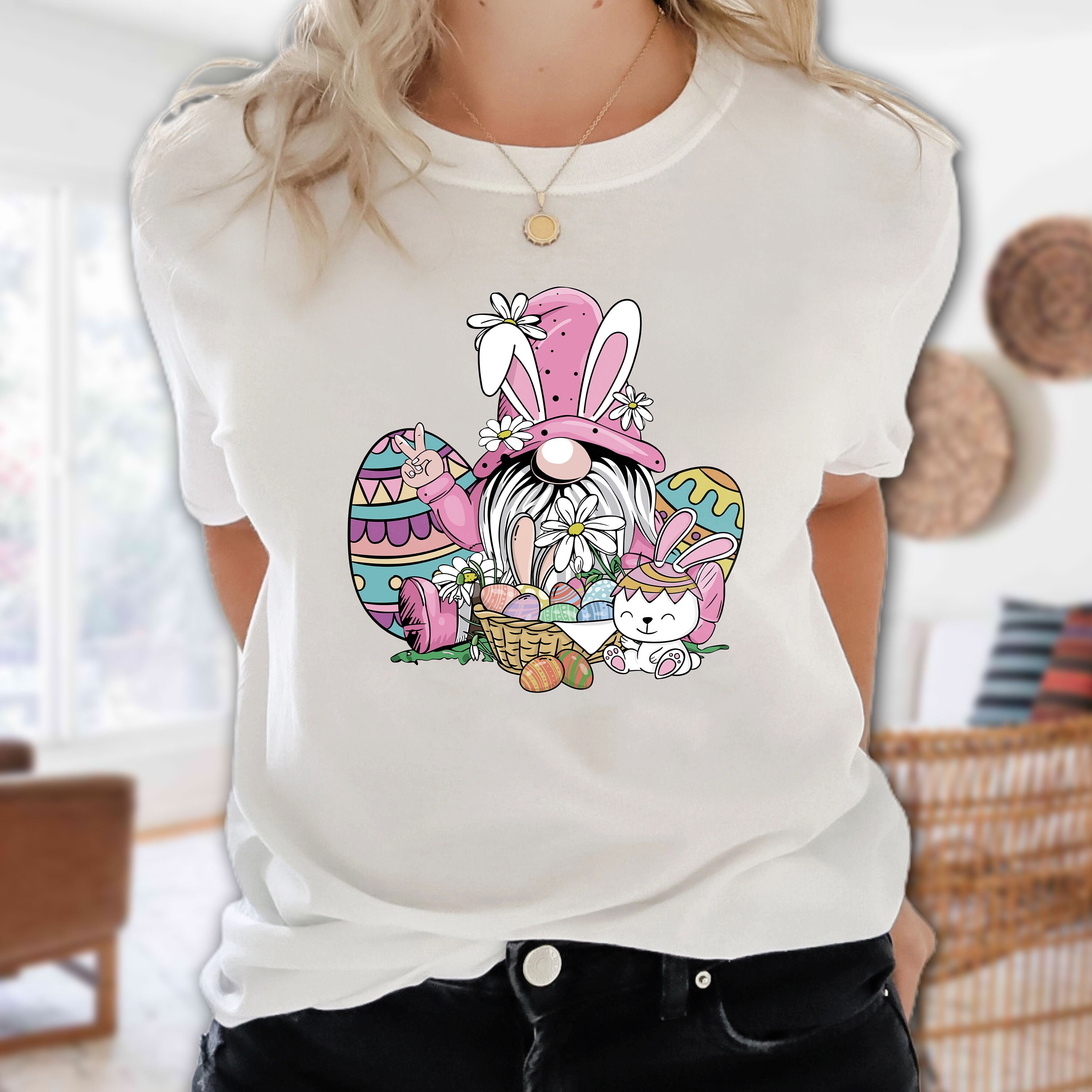 Discover Easter Shirt, Easter Gnome Shirt, Bunny Gnome T-Shirt