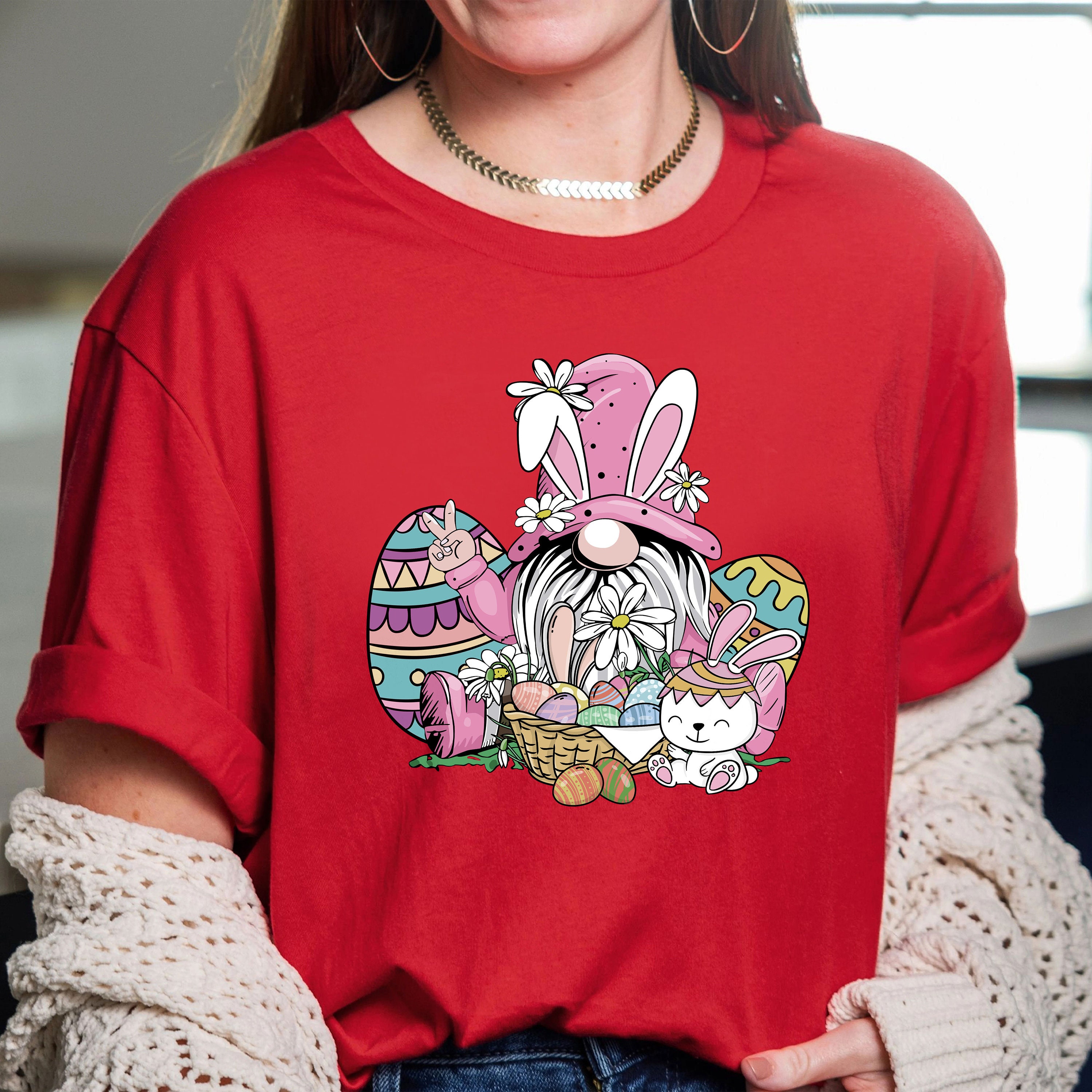 Discover Easter Shirt, Easter Gnome Shirt, Bunny Gnome T-Shirt