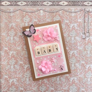 Baby Girl Handmade Card