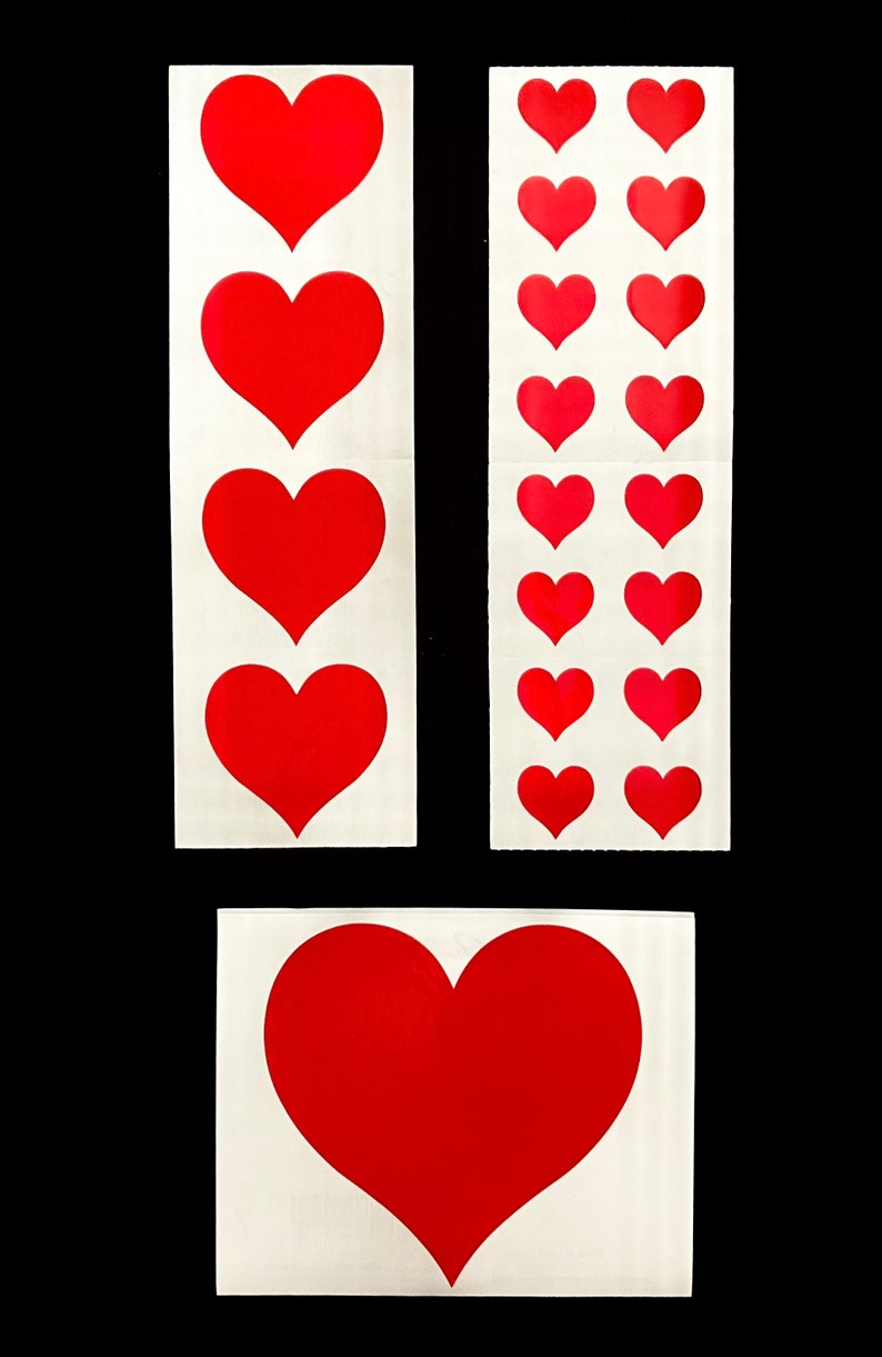 VINTAGE 1979 Mrs. Grossmans Iconic Red Heart Sticker Collectors Set