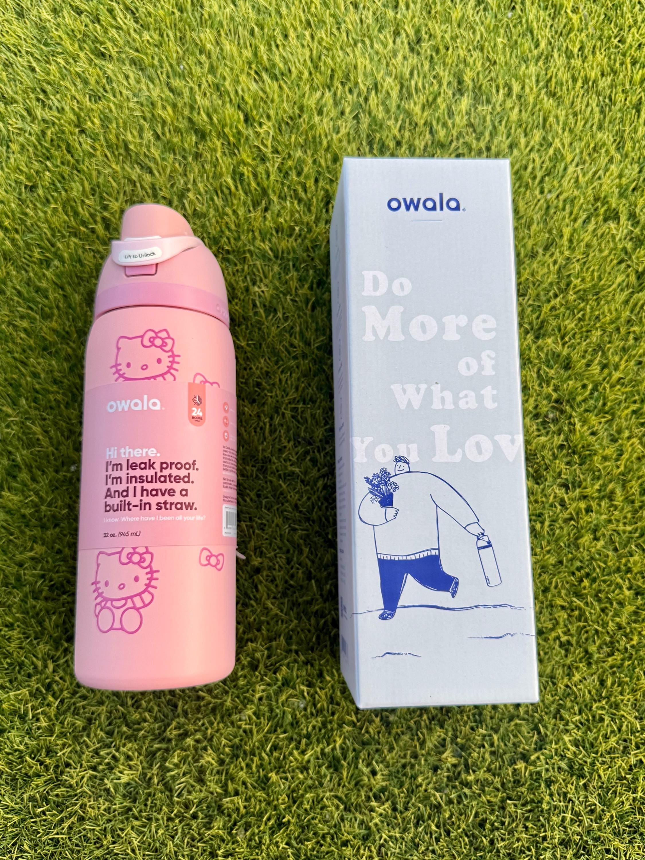 Custom Hello Kitty Owala 32oz Tumbler | Laser Engraved Pink Water