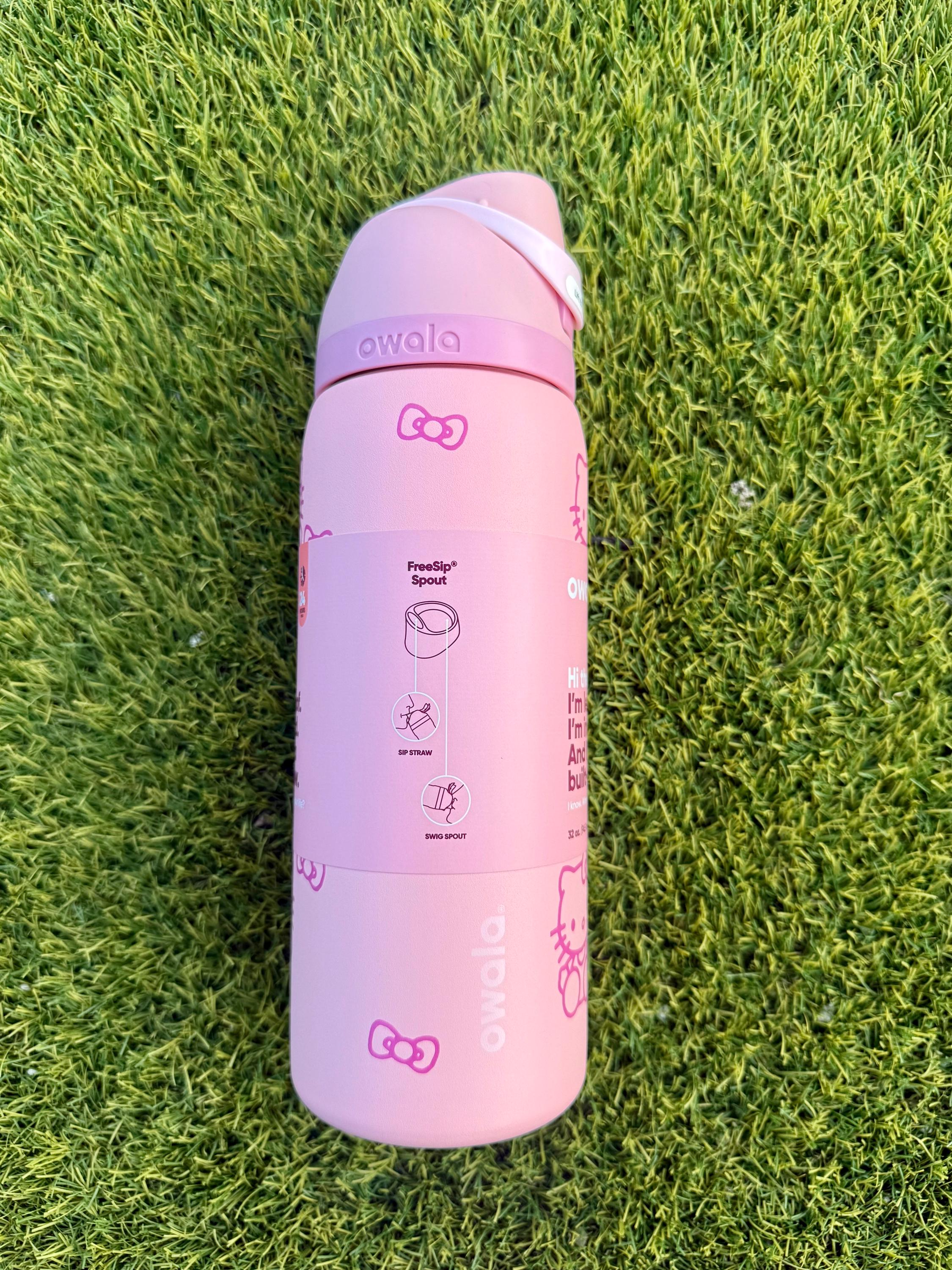 Custom Hello Kitty Owala 32oz Tumbler | Laser Engraved Pink Water