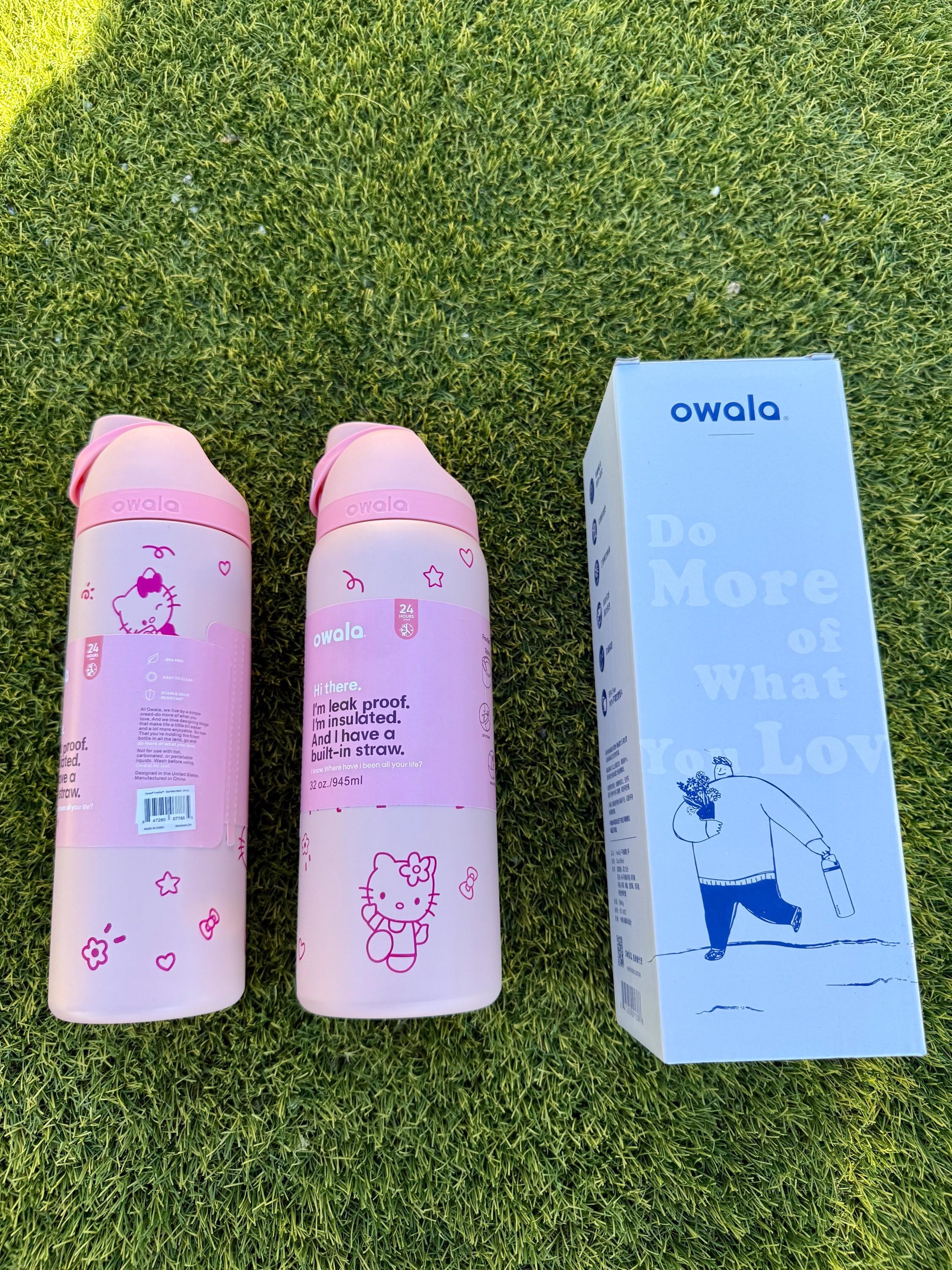 激レア‼️ 値下げ中‼️owala 水筒 リボン 水色 激レア‼️ owala 水筒