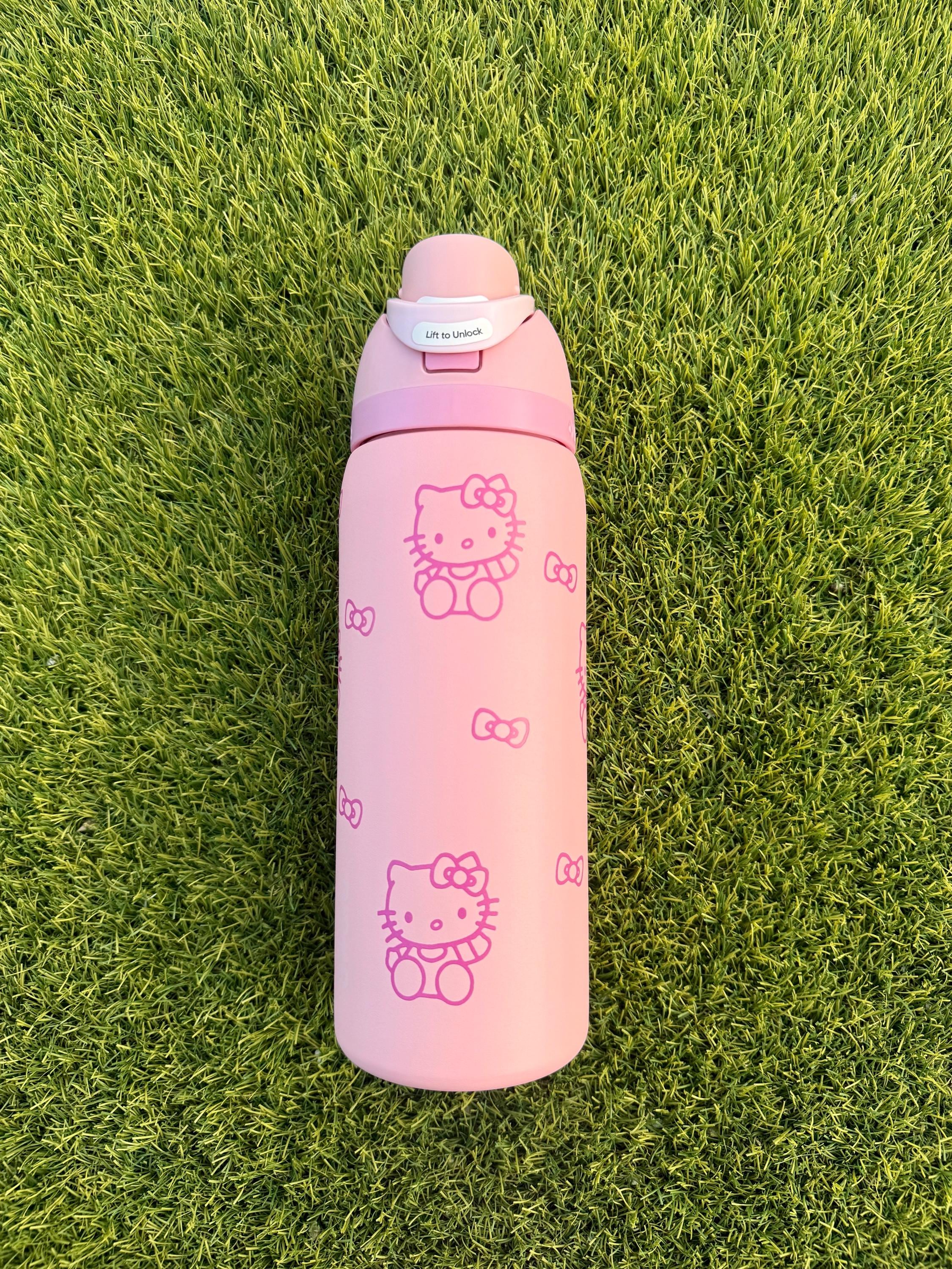 Custom Hello Kitty Owala 32oz Tumbler | Laser Engraved Pink Water