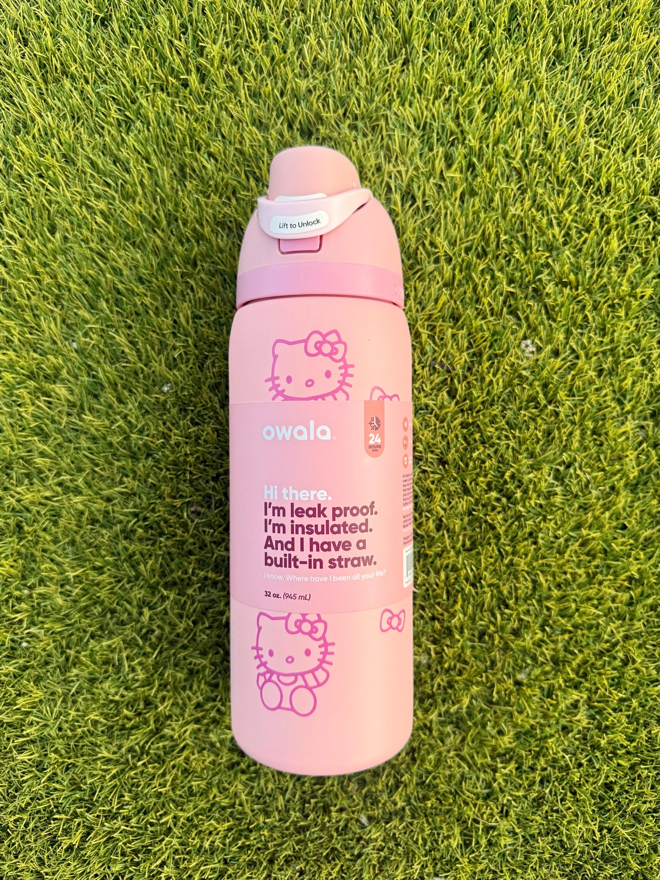 Custom Hello Kitty Owala 32oz Tumbler | Laser Engraved Pink Water