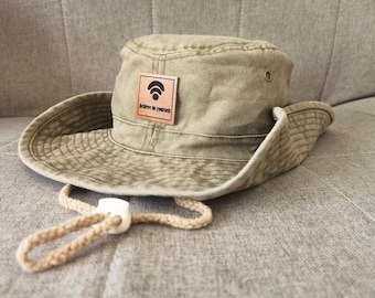 Personalized Vintage Bucket Hat|Customized Summer Bucket Hat|Customized Outdoor Travel Bucket Hat|Customized Bucket Hat|Customized Logo Hat|