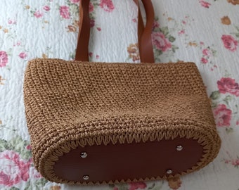 Crochet Bag, Handmade Shoulder Bag for women as a elegant gift