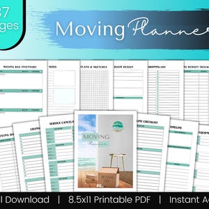 Moving Planner Printable, Moving Preparation Workbook, Relocation Organizer Toolkit, Home Inventory Checklist, Packing Logistics Guide