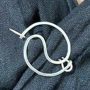 Little Celtic Shawl Pin, 925 Sterling Silver Shawl Pin Brooches, Celtic Scarf Pin, Handmade Hair Pin Clip Brooch, Silver Shawl Pin Brooches