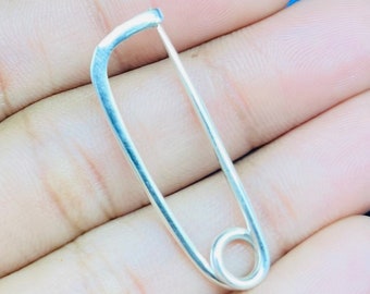 925 Sterling Silver Brooch Pin Back, Safety Pin Back, Handmade Silver Closed Pin Brooch, Plain Brooch Pin Back, Shiny Brooch Pinback