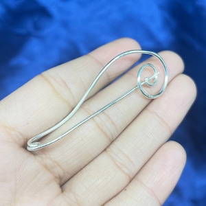 Celtic Silver Hair Pin, 925 Sterling Silver Shawl Pin Brooch, Celtic Silver Scarf Pin Brooch, Shawl Pin Brooch Celtic Silver Hair Pin Brooch