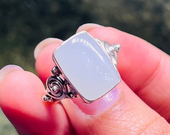 ★47bag ★ 925 Silver Antique Aqua Natural Stone Square Silv il_340x270.4469427656_tk9s.jpg