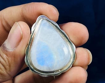   925シルバー ブローチ　#100B ムーンストーン ムーンストーン シルバー ブローチ 925 スターリングシルバー