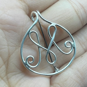Celtic Shawl Pin Brooch, 925 Sterling Silver Hair Pin Brooch, Handmade Celtic Scarf Pin Brooches For Women, Boho Sweater Silver Pin Brooches