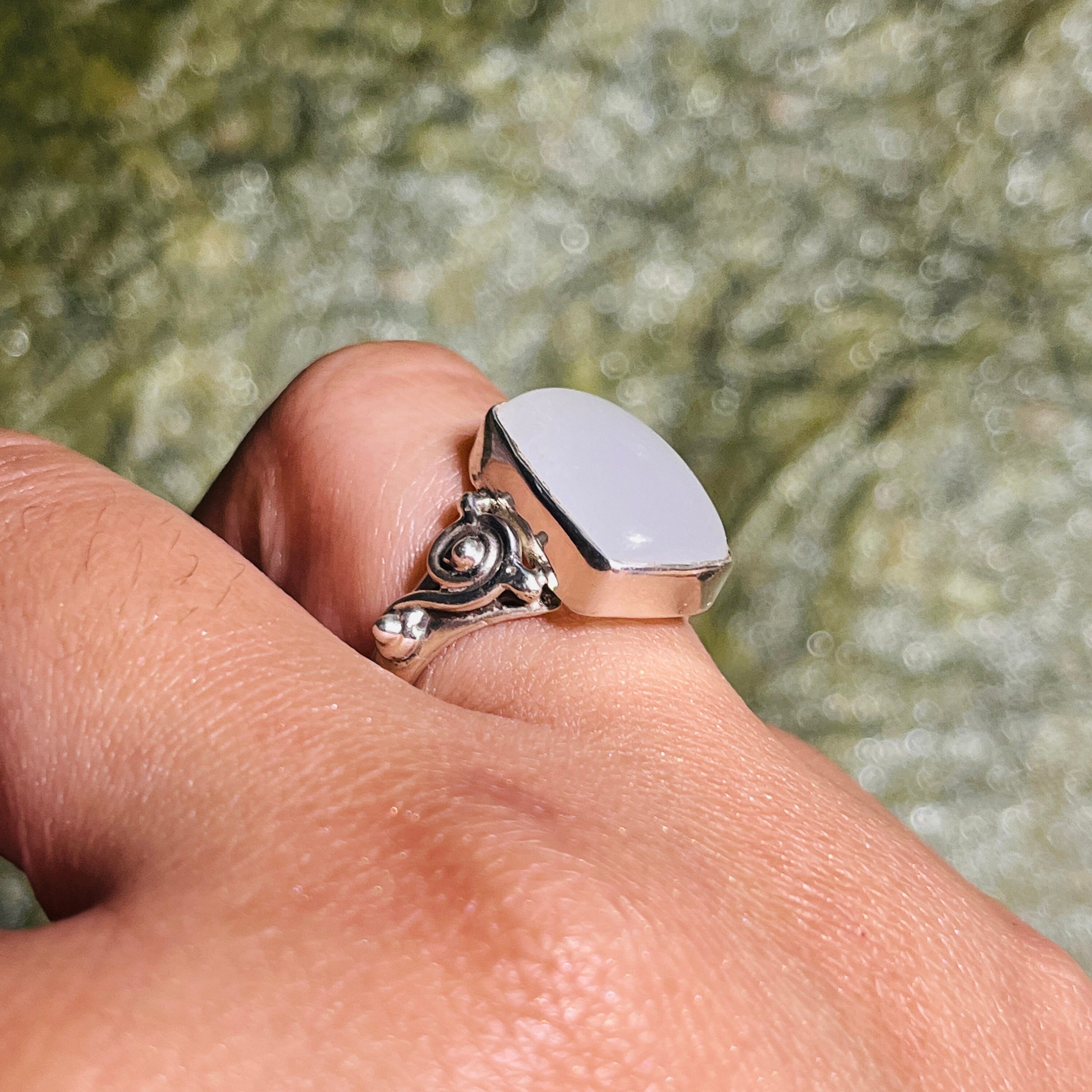 ★47bag ★ 925 Silver Antique Aqua Natural Stone Square Silv il_340x270.4469427656_tk9s.jpg