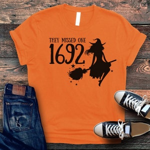 1692 They Missed One Salem Witch Shirts, Funny Halloween Shirt, Salem Witch Trials Tshirt, Salem Massachusetts Shirt