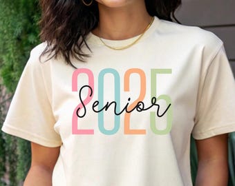 Senior 2025 Graduation T-Shirt: Ring-Spun Cotton Unisex Tee