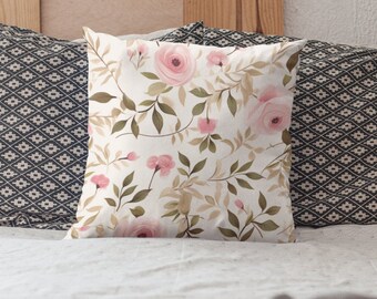 Sierkussen bloemen: shabby chic woondecoratie met wilde bloemen