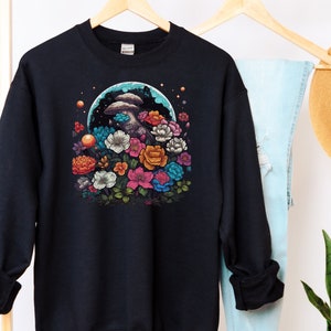 Goblincore Mushroom Aesthetic Mushroom Sweatshirt, Cottagecore T-Shirt, Fairycore Mushroom Sweater, Mushroom Nature Lover Gift