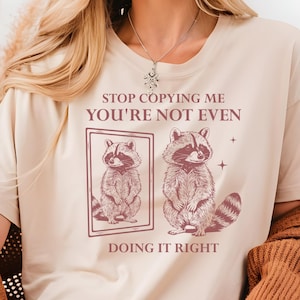 Funny Raccoon T-Shirt: Sarcastic Vintage Trash Panda Design
