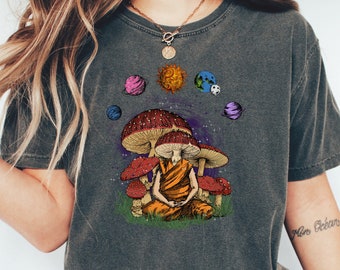 Camiseta Buda Hongo: Divertida camiseta de astrología con colores reconfortantes