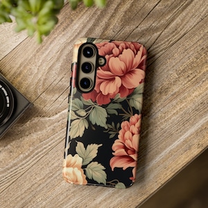 Vintage Floral Oil Painting Aesthetic Tough Phone Case Samsung S23 S22 iPhone 15 Pro Max Google Pixel 6 7 8 pro Phone Case