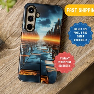 Cyberpunk Nightscape Phone Case: Personalized Protective Case