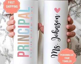 Vaso personalizado para profesores – Regalo personalizado de acero inoxidable