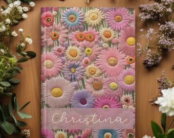 Wildblumen Traumbuch: Pastell Floral Hardcover Notizbuch