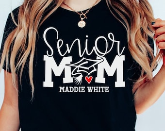 Personalized Senior Mom 2025 Shirt, Graduation Gift