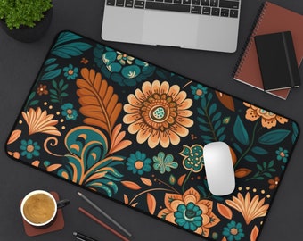 Podkładka Cottagecore Floral Deskmat, podkładka pod mysz Botanical Wildflower