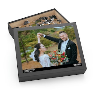 Personalized Photo Puzzle, Wooden Puzzle, Birthday Gift, Custom Puzzle Family Gift Idea, Jigsaw Puzzle (120, 252, 500-Piece)