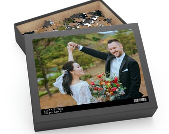Personalized Photo Puzzle, Wooden Puzzle, Birthday Gift, Custom Puzzle Family Gift Idea, Jigsaw Puzzle (120, 252, 500-Piece)