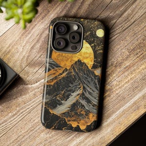 Rustic Mountain Sunset Phone Case: Impact Resistant Boho Cover Samsung Iphone Pixel Models