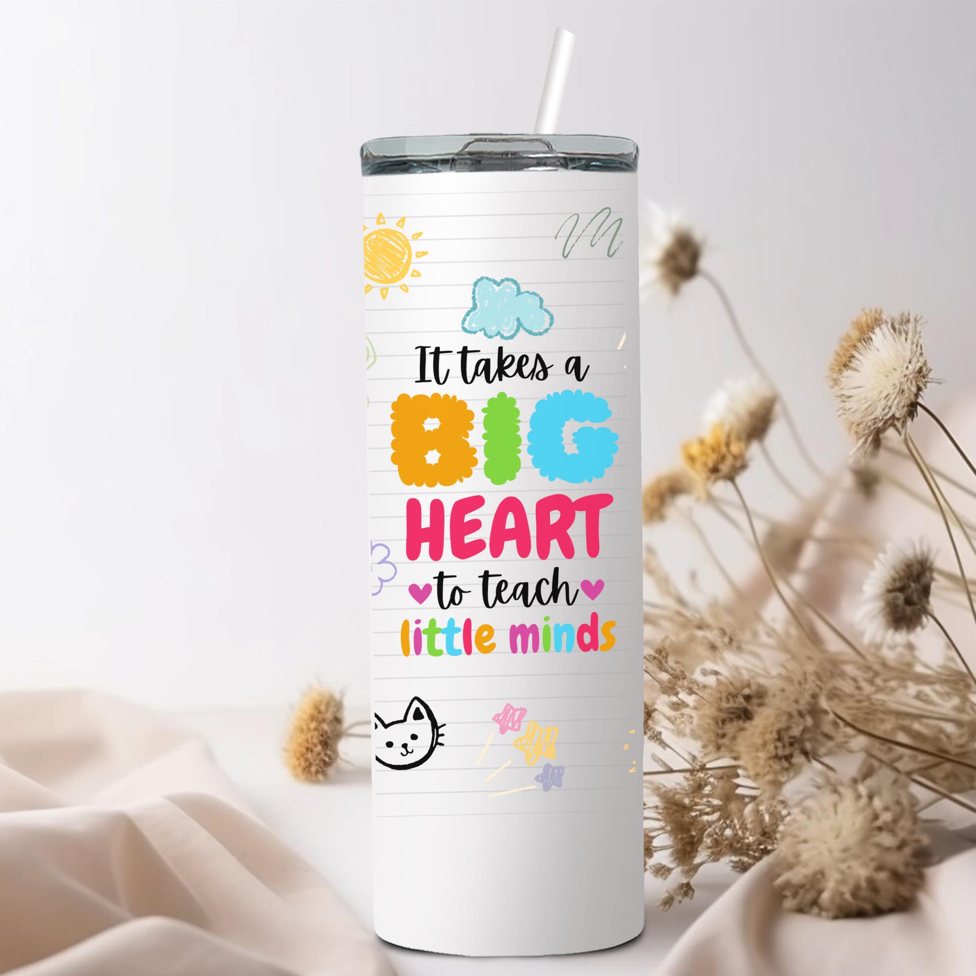 Tazza Termica In Acciaio Inox 590 Ml Con Coperchio E Cannuccia – Bicchiere Sottovuoto A Doppia Parete, Regalo Per Insegnanti Con Incisione Laser - 2