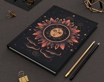 Diario de sueños de tapa dura: Sol, Luna y Estrellas Celestiales