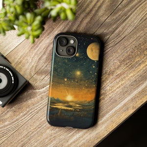 Boho Vintage Mystical Sun Moon Stars Astrology Phone Case iPhone 11 12 13 14 15 Pro/Pro Max,  Google Pixel 5 6 7, Samsung Galaxy Phone Case
