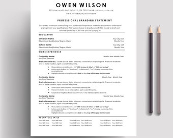 ATS Resume Template: Clean, Modern CV (Digital Download)