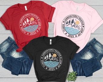 Personalisiertes Familien Urlaubs Shirt: Passende Sommer Reise T-Shirts