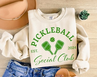 Sudadera personalizada del Pickleball Social Club: acogedora mezcla de algodón y poliéster