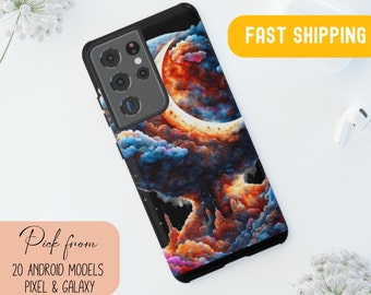 Custodia per telefono Mystical Sun Moon Stars: design resistente per modelli Samsung Galaxy iPhone Google Pixel