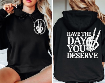 Skeleton Hand Hoodie, Halloween Sweatshirt, Unisex Baumwoll-Mischgewebe