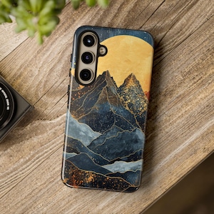 Rustic Mountain Sunset Phone Case: Impact Resistant for Samsung Iphone Pixel Models