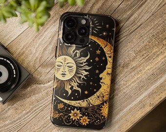 Stjärnteckens sol och måne telefonskal: Mystiska stjärnor astrologi iPhone-skal