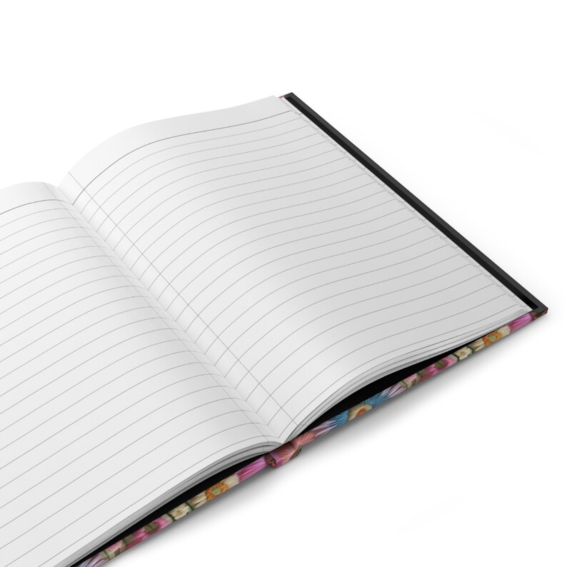 Diário de Sonhos de Flores Silvestres: Caderno de Capa Dura com Flores em Tons Pastel imagem 7