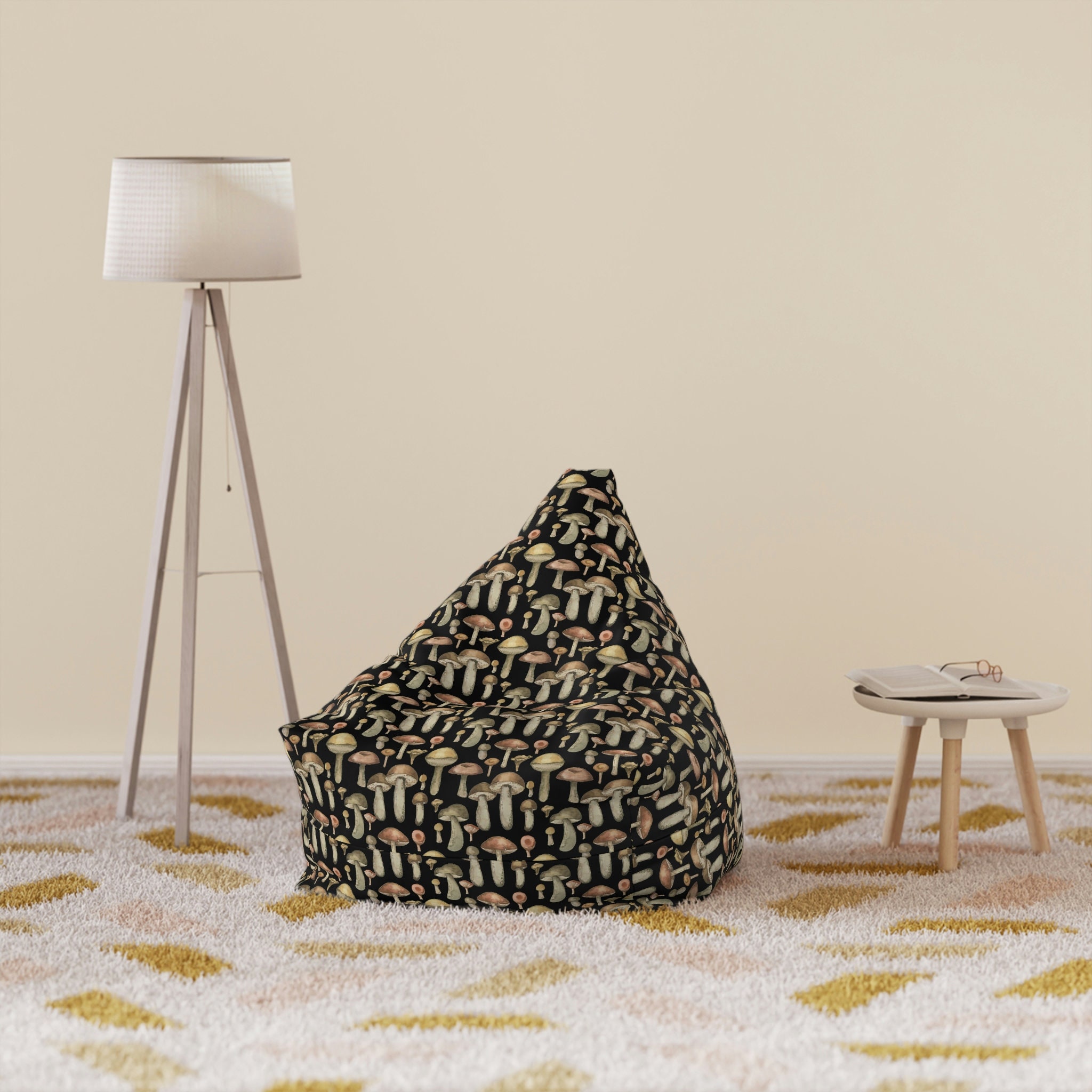 Dark Forest Cottagecore Mushroom Bean Bag Chair Cover Lounge Chair Beanbag Chair Gaming Chair Etsy