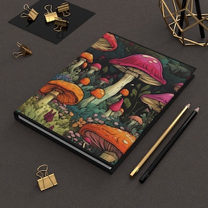 Cottagecore Mushroom Garden Hardcover Journal: Botanical Dream Diary