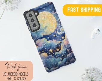 Custodia per telefono Mystical Sun Moon Stars: custodia protettiva per Galaxy Pixel