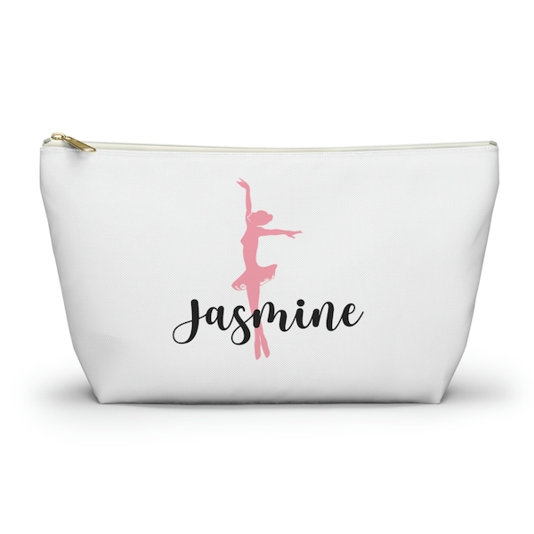 Dance Bag, Personalized Dance Tote Bag, Custom Ballet makeup Bag, Personalied Cosmetics bag, Dance Mom Recital Gift